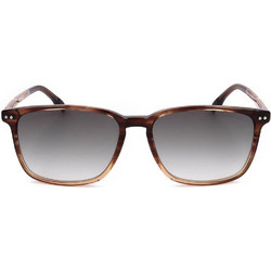 Safilo Tratto 12J Ανδρικά Γυαλιά Ηλίου Τετράγωνα Κοκάλινα Καφέ με Μαύρο Φακό