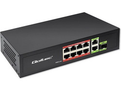 Qoltec 52297 Unmanaged L2 Switch με 8 Θύρες Ethernet 1000Mbps και 1 SFP θύρα