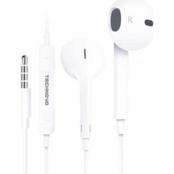 Technovo TN-A001 Handsfree Earbud 3.5mm White