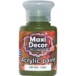 Maxi Decor 054 Olive Ακρυλικό Χρώμα Ζωγραφικής 60ml