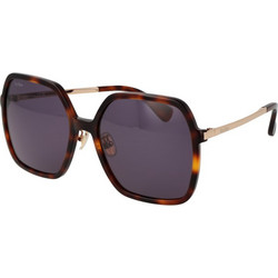 Max Mara MM0059-D 52A Γυναικεία Γυαλιά Ηλίου Τετράγωνα Χρυσό Ταρταρούγα με Μαύρο Φακό