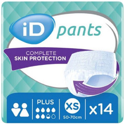 iD Pants Plus ΧSmall Πάνες Βρακάκι Ακράτειας 6.5 Σταγόνες 14τμχ