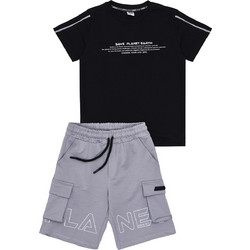 Sprint Παιδικό Σετ για Αγόρι Καλοκαιρινό Μαύρο Γκρι 261-3035-200