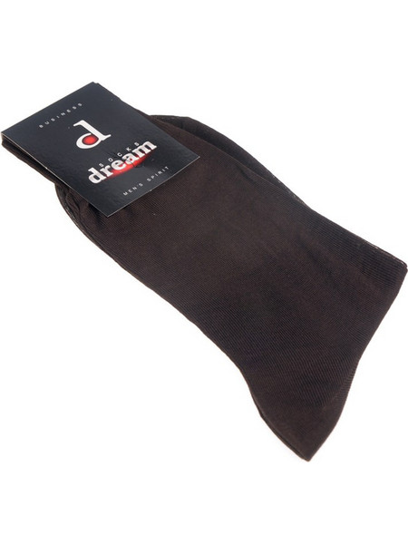 Dream Socks Βαμβακερές Ανδρικές Κάλτσες Ψηλές Σοκολατί 2400