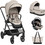 KikkaBoo Mia 2026 Καρότσι Μωρού 3 σε 1 Beige