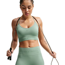 Nike Pro Seamless Αθλητικό Μπουστάκι με Μέτρια Στήριξη & Αφαιρούμενη Ενίσχυση Πράσινο Mint IB9843-006