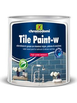 Chromodomi Tile Paint Χρώμα Πλακιδίων Λευκό 0.75lt