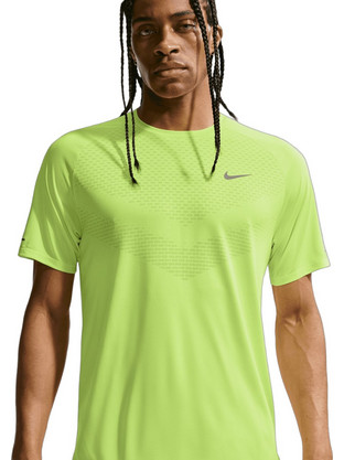 Nike Stride Ανδρικό Αθλητικό T-Shirt Lime HV5203-737