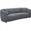HomeMarkt Nord Τριθέσιος Καναπές Γκρι 230x96x75cm HM3321.01