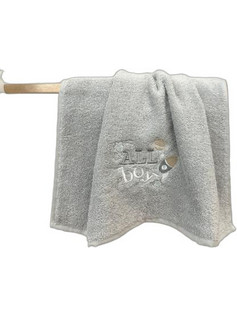 Linea Home All Boy Βρεφική Πετσέτα Προσώπου / Χεριών 90x50cm Γκρι