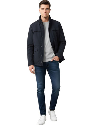 Joop Ανδρικό Μπουφάν Χειμωνιάτικο Puffer Navy Μπλε 161163110