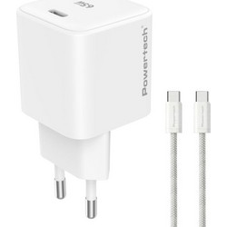 Powertech PT-1577 Φορτιστής με Καλώδιο USB-C με Θύρα USB-C 65W Quick Charge 3.0 & Power Delivery