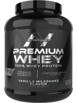 NutriYummy Premium Whey Vanilla Milkshake Πρωτεΐνη Ορού Γάλακτος Γράμμωσης 2kg