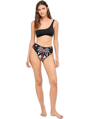 Gisela Bikini Set με Έναν Ώμο Ψηλόμεσο Μαύρο 2/30286