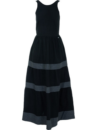 Hugo Boss Midi Καλοκαιρινό Καθημερινό Φόρεμα Μαύρο 50559087-001