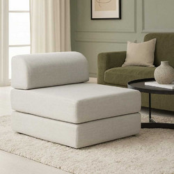 Stewe Home Πολυθρόνα Κρεβάτι Ανακλινόμενη Μπεζ SKU-3076-V4923