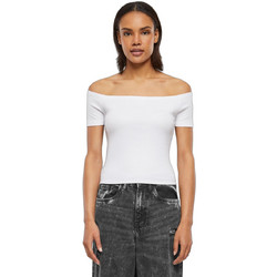 Urban Classics Γυναικείο Καλοκαιρινό Crop Top Βαμβακερό Λευκό TB6184-00220