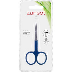 Zansot 20108 Ψαλιδάκι Νυχιών Ανοξείδωτο με Ίσια Μύτη Μπλε