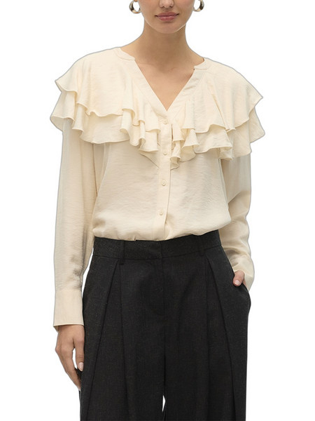 Vero Moda Γυναικείο Χειμερινό Top Εκρού 10335464