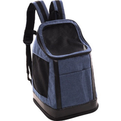 Flamingo Nestor Σακίδιο Πλάτης Μεταφοράς Σκύλου Navy Μπλε 35x30x47cm