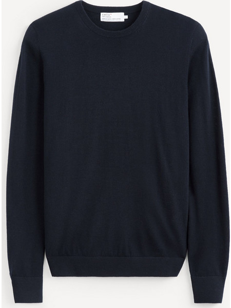 Celio Ανδρική Πλεκτή Μπλούζα Navy Μπλε C-METAL