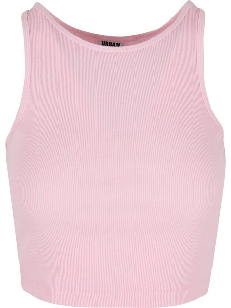Urban Classics Γυναικείο Καλοκαιρινό Crop Top Ριπ Ροζ TB7482-20453