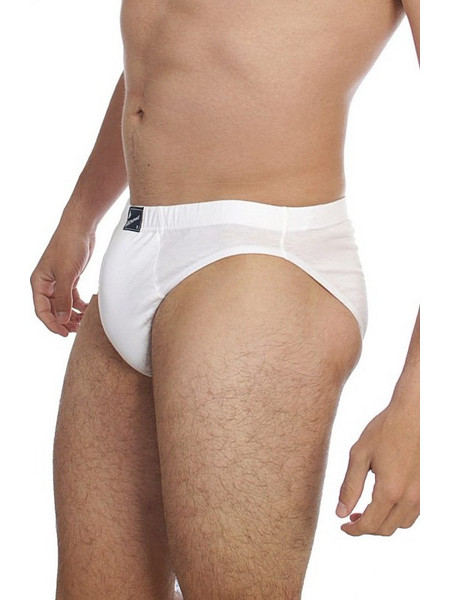Lido Ανδρικά Σλιπ Βαμβακερά Λευκά 4Pack PRO-111