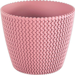 Prosperplast Splofy Γλάστρα Στρογγυλή Πλαστική Ροζ 16x13cm