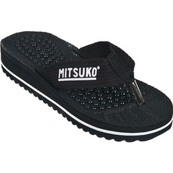 Mitsuko Γυναικείες Σαγιονάρες Flatforms Ανατομικές Μαύρες SA05101W-BLA