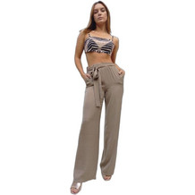 Moutaki Γυναικείο Καλοκαιρινό Crop Top Μπεζ 23.01.69