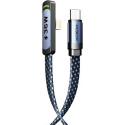 Moxom LX-CB892 Braided Angle 90° USB-C to Lightning Cable 36W 1.2m Blue
