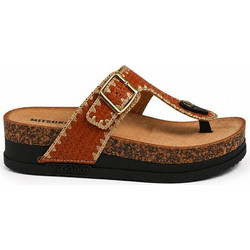 Mitsuko Γυναικείες Σαγιονάρες Flatforms Καφέ SA66745W-CAM
