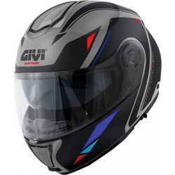 Givi X26 Square Grey Blue Red Κράνος Μηχανής Flip-Up
