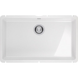 Franke Kubus KXK 110-71 Υποκαθήμενος Νεροχύτης Πορσελάνης Σατινέ White 74.5x45.4cm 126.0755.470