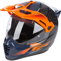 Klim Krios Pro Echo Black Striking Orange Petrol Κράνος Μηχανής On / Off 1450gr