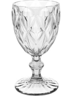 Zaros Ποτήρι Κρασιού Γυάλινo Κολωνάτο 190ml HM495