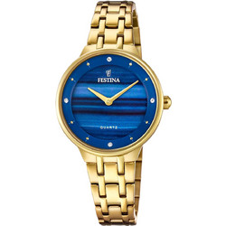 Festina Γυναικείο Ρολόι με Χρυσό Μεταλλικό Μπρασελέ F20601/A