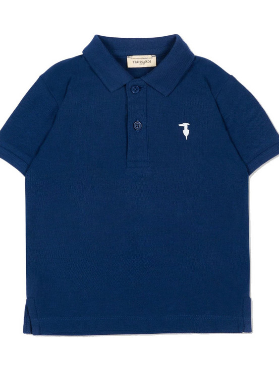 Trussardi Παιδικό Polo Κοντομάνικο Λευκό TIP26002PO