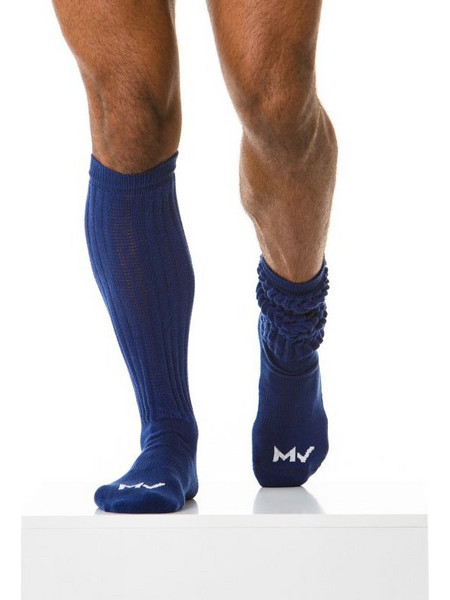Modus Vivendi Βαμβακερές Ανδρικές Κάλτσες Ψηλές Royal Blue XS1814