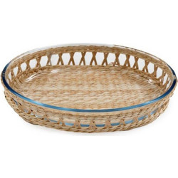 Mastershop Πυρίμαχο Γυάλινο Σκεύος Οβάλ cm 014.KG3443