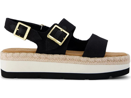 Toms Καλοκαιρινές Γυναικείες Πλατφόρμες Χαμηλές Μαύρες 10023148
