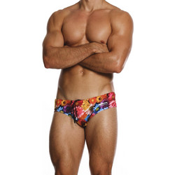 Modus Vivendi Daisies Classi Αθλητικό Ανδρικό Μαγιό Σλιπ με Σχέδια Γκρι CS2613