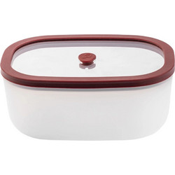 Berkel Δοχείο Φαγητού Πλαστικό 900ml Διαφανές Κόκκινο