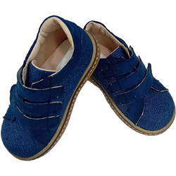 First Steps Βαπτιστικά Sneakers για Αγόρι Υφασμάτινα Ανατομικά Μπλε Π-ΦΣ-Α6551