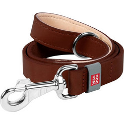Waudog Λουρί Σκύλου Δερμάτινο 1.22m x 14mm Καφέ