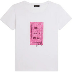 Freddy Γυναικείο Αθλητικό T-Shirt Λευκό S26WTEET1-WF