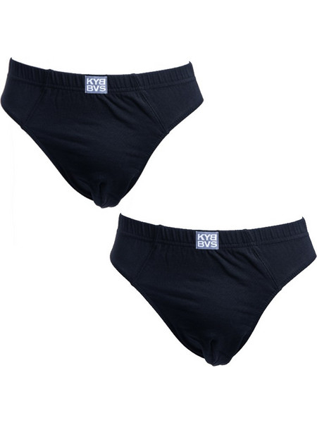 KYBBVS Ανδρικά Σλιπ Βαμβακερά Μαύρα 2Pack KB201