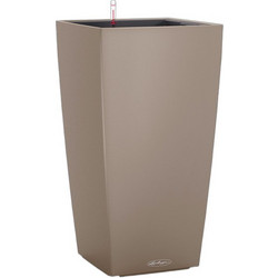 Lechuza Cubico Color 30 Αυτοποτιζόμενη Γλάστρα Εσωτερικού Χώρου Τετράγωνη Πλαστική Εκρού 29.5x29.5x56.5cm 13288