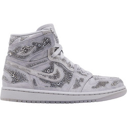 Jordan Jordan 1 Retro Γυναικεία Sneakers Μποτάκια Ασημί HF6248-002