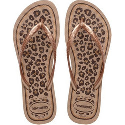 Havaianas Γυναικείες Σαγιονάρες Αντιολισθητικές Μπρονζέ 4103352-05282